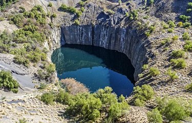 Le big Hole dans la ville diamantaire de Kimberley