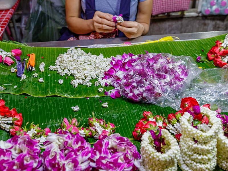 Marché aux fleurs Pak Klong Talat