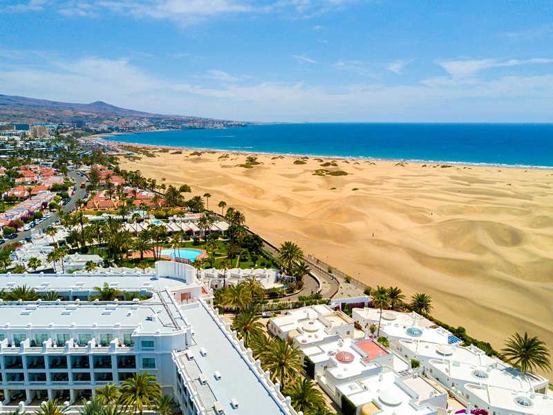 plage La plage de Maspalomas