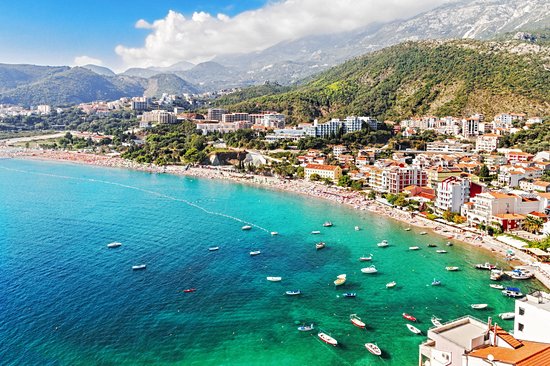 Becici beach