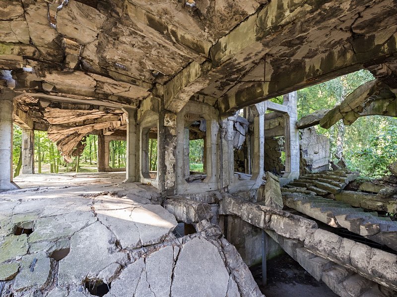 Les ruines de Westerplatte, Gdansk