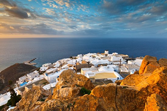 Chora, au centre de l'île