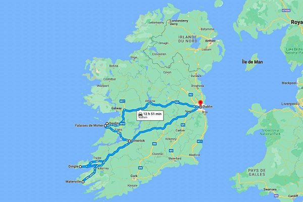 itineraire Irlande 10 jours