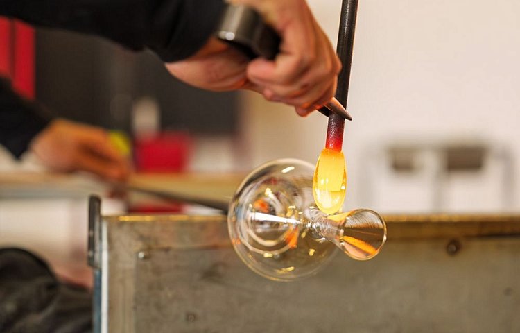 Soufflage du verre à Murano