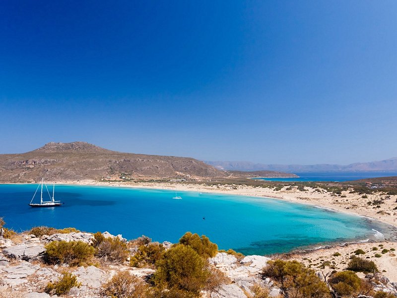 La plage de Simos (Grèce continentale)