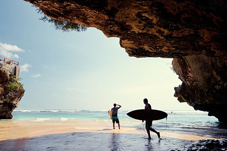 La plage d'Uluwatu