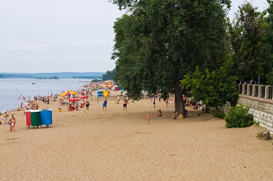Les plages de la Volga