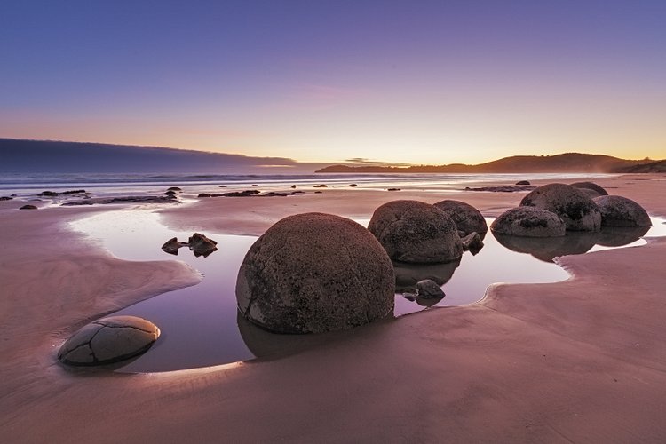 NOUVELLE-ZÉLANDE<br />Moeraki Boulders Beach