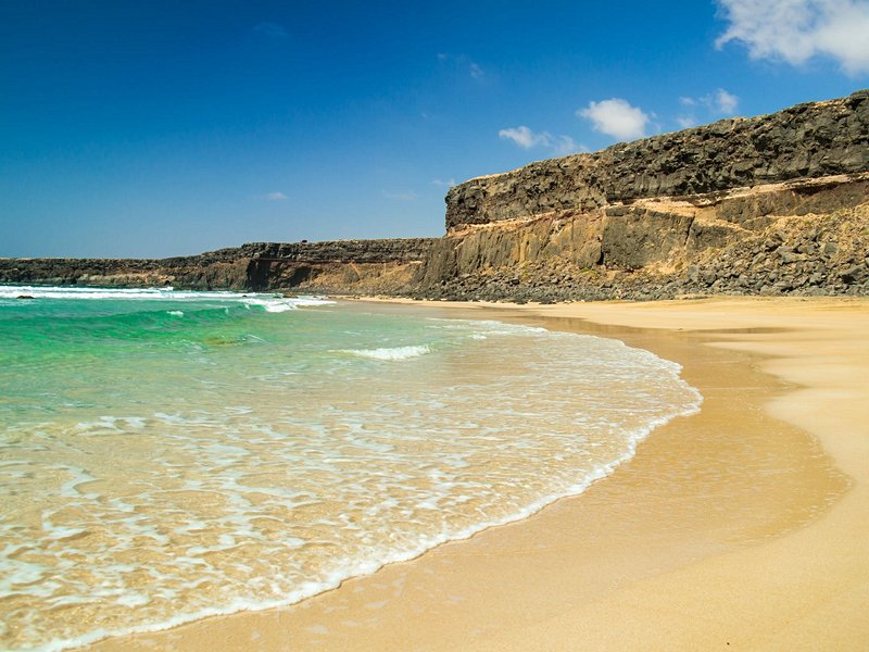 La piste des falaises de El Cotillo