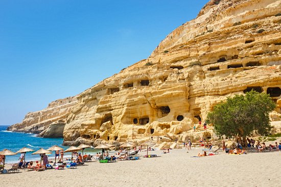 Plage de Matala