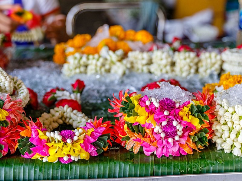 Marché aux fleurs Pak Klong Talat