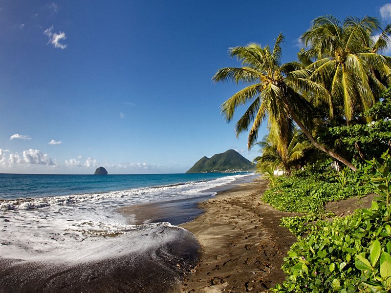 Plage et rocher du Diamant