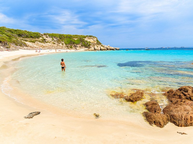 La plage du Grand Sperone, Bonifacio