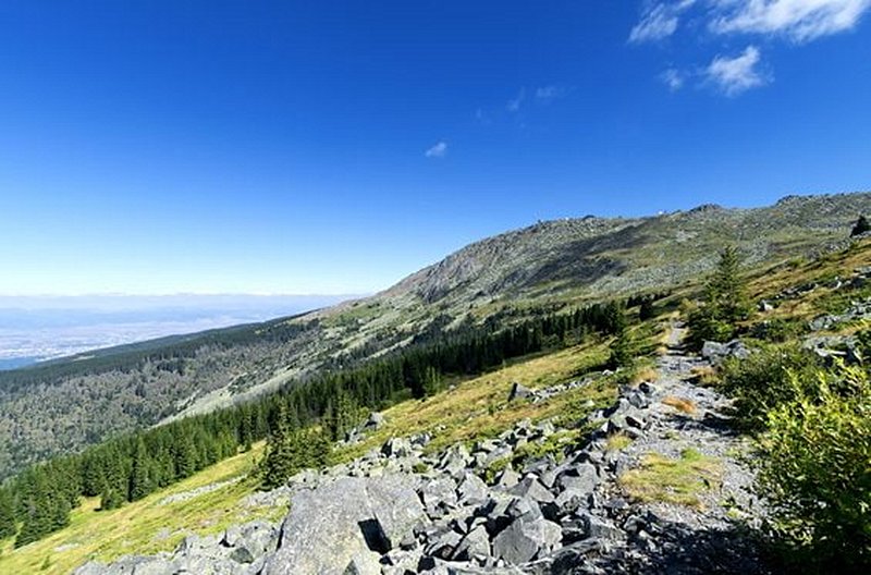 Admirer Sofia du haut des monts de Vitosha