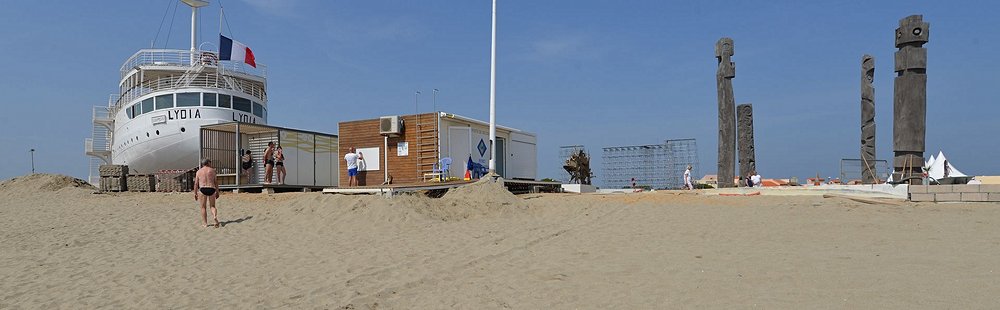 La plage du Lydia au Barcarès