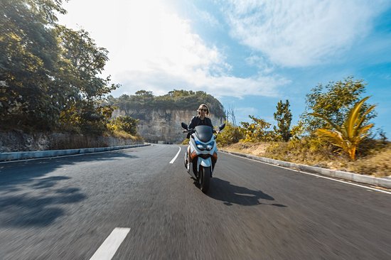 La route de la côte en scooter