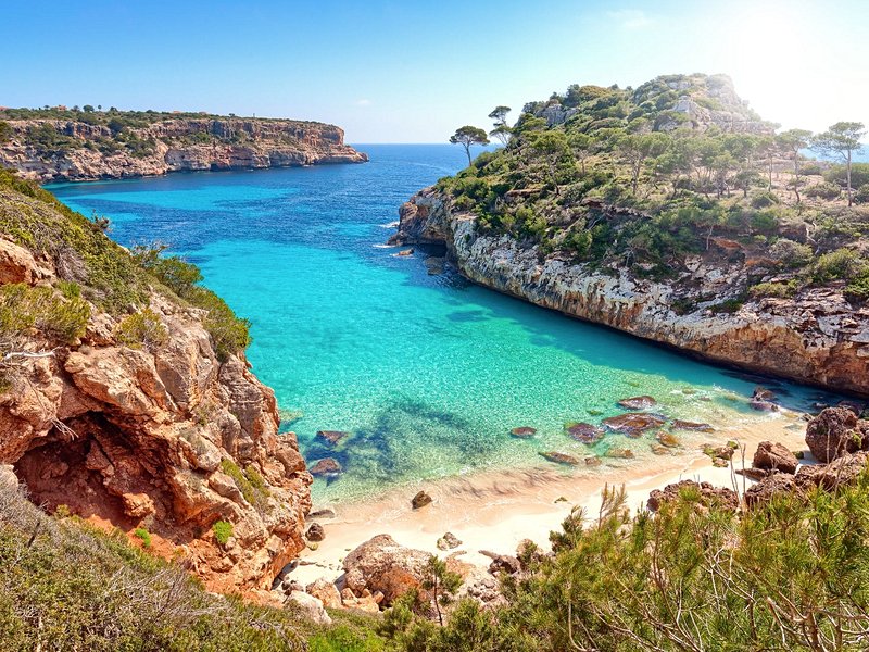 La plage de Caló des Moro