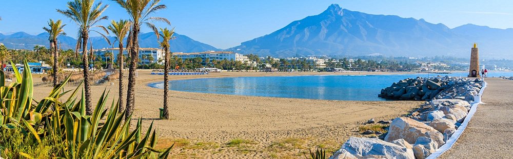 Le bord de mer de Marbella