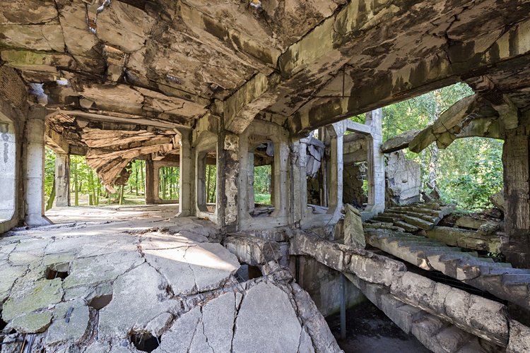 Les ruines de Westerplatte, Gdansk
