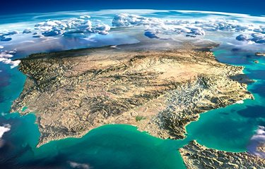 Le Portugal, vue du ciel