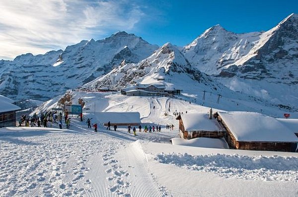 Dévaler les pistes de ski d'Engelberg