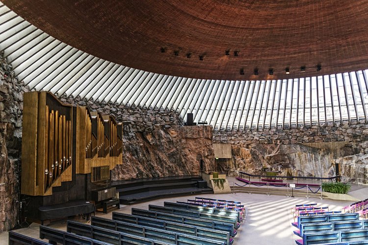 L'église de Temppeliauko à Helsinki 