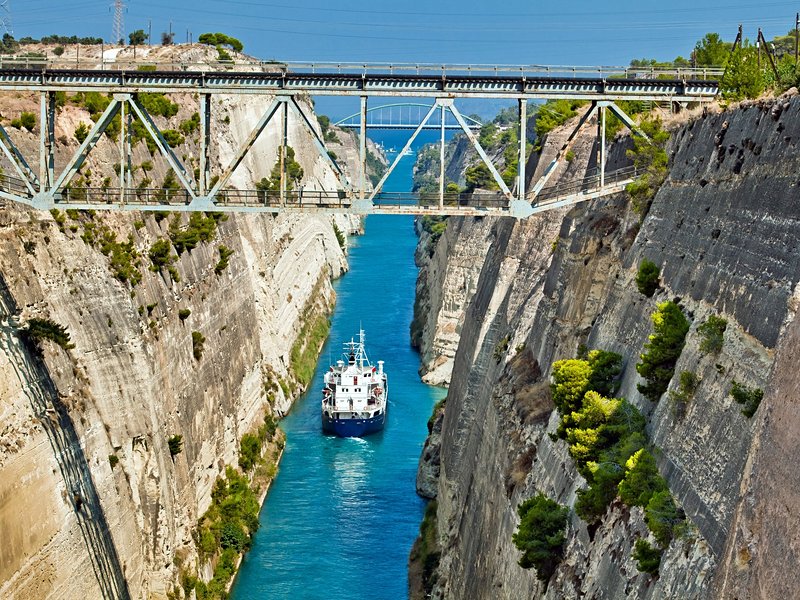 Le canal de Corinthe