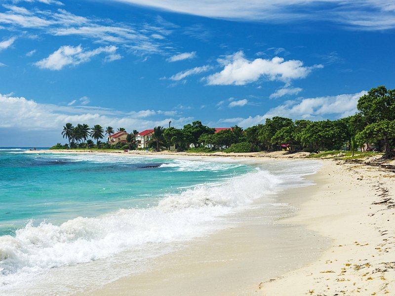 La plage des Raisins Clairs à Saint-François