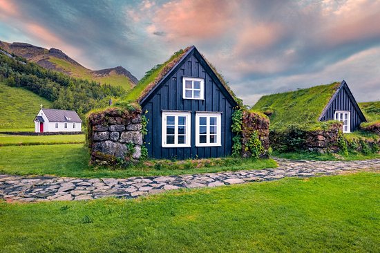 Skógar et Skógafoss