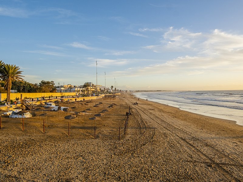 La plage d'Agadir