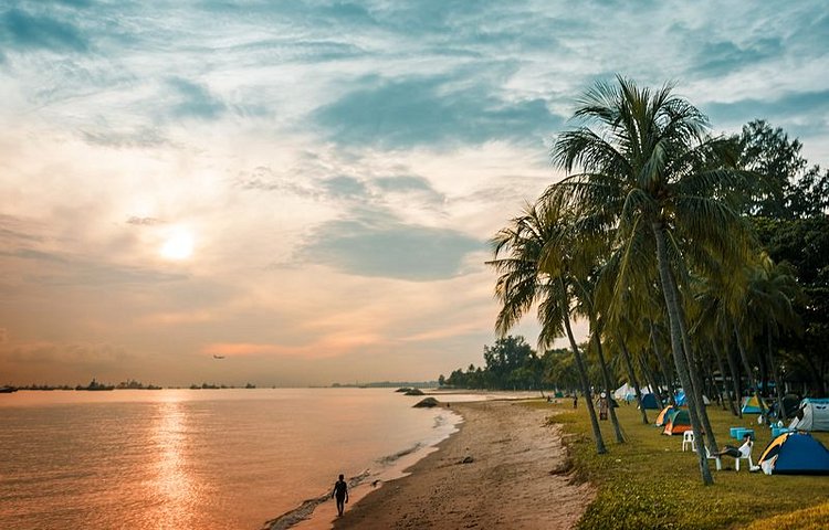 La plage du parc East Coast