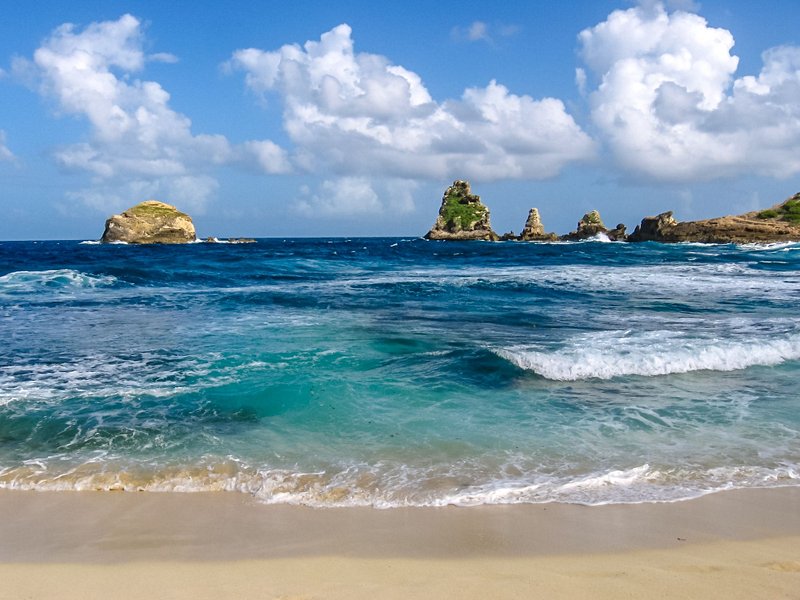 La Grande Anse des Salines sur la Pointe des Châteaux