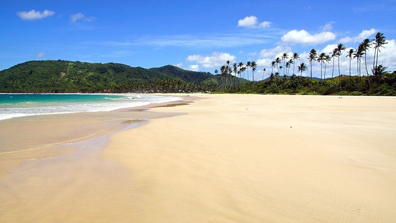 plage La plage de Nacpan près d’El Nido à Palawan