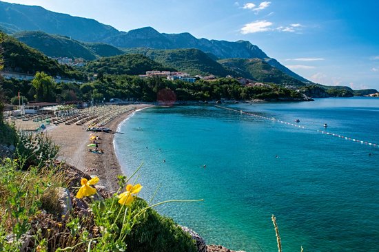 Becici beach