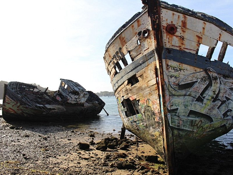 Le cimetière de bateaux de Quelmer
