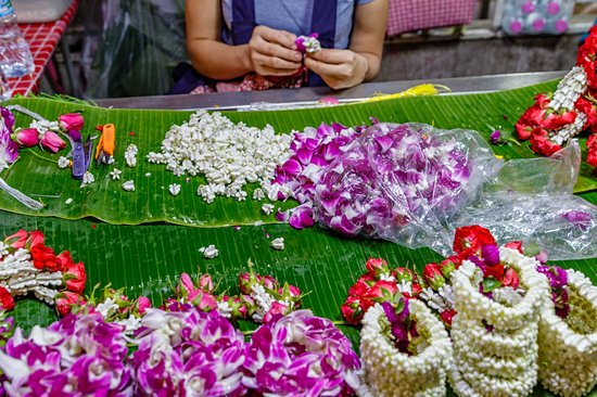 Marché aux fleurs Pak Klong Talat